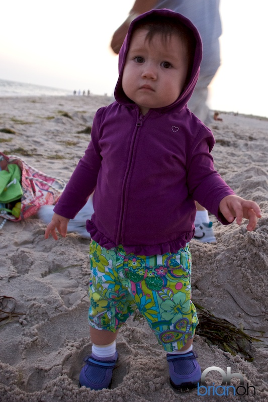 Sarah Oh at the beach