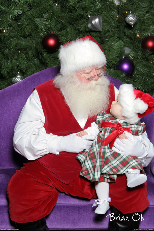 Sarah meets Santa